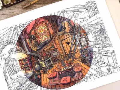 Emma BARRY - Atelier enchanteur : une maison de rĂȘve pleine de crĂ©ativitĂ© et de chaleur