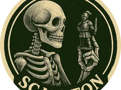 Scaleton - Le squelette et le chevalier miniature