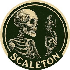 Scaleton - Le squelette et le chevalier miniature