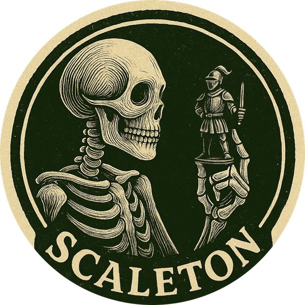 Scaleton - Le squelette et le chevalier miniature
