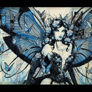 VORTEX-CORNER - La fée aux ailes de papillons bleus