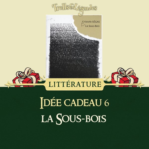 Cover of the book "La Sous-Bois" by Cristofe Ségas with gift packages.