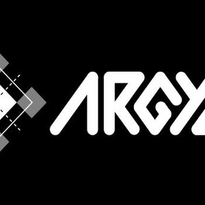 ARGYLL - Logo ARGYLL stylisé avec motif losange sur fond noir