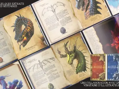 R.G EYBENS - Exploration des créatures mythiques : Collage d'illustrations de bestiaires fantastiques