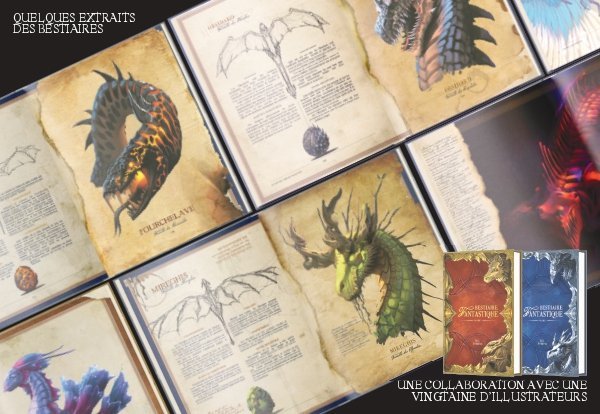 R.G EYBENS - Exploration des créatures mythiques : Collage d'illustrations de bestiaires fantastiques