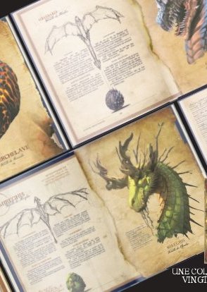 R.G EYBENS - Exploration of mythical creatures: Collage of illustrations from fantastic bestiaries