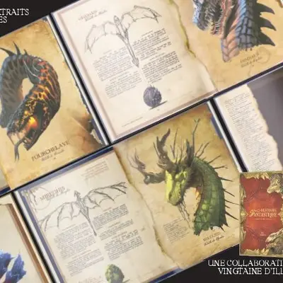 R.G EYBENS - Exploration des créatures mythiques : Collage d'illustrations de bestiaires fantastiques