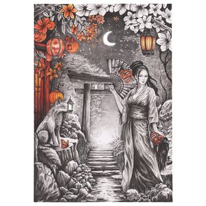 RinzArt - Promenade nocturne dans un jardin japonais féerique