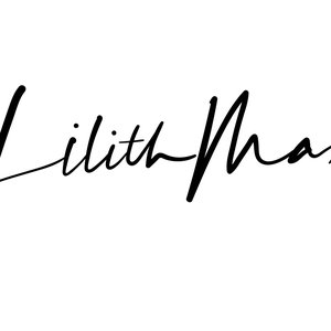 Lilith Max - Logo moderne et minimaliste représentant une ampoule dans un style artistique.