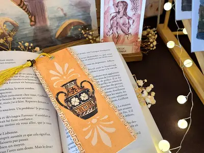 Sowi Illustration - Marque-page artistique et ambiance littéraire inspirée de la mythologie grecque