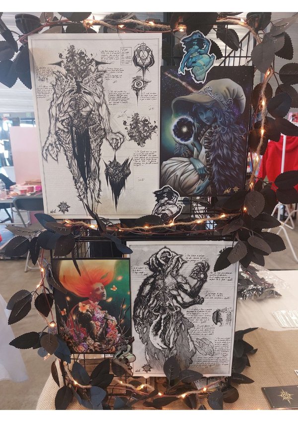 Aurélien Et Olivia NEIL_FSSQ ET TABOLI1308 - Art Fantastique : Créations Étranges et Envoûtantes au Salon des Arts Visuels