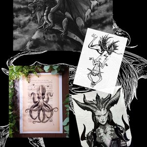 L'encre chimérique - Créatures fantastiques et monstres mythiques en art graphique