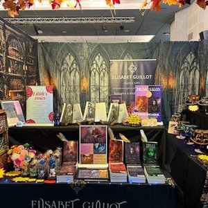Elisabeth GUILLOT - Élégance littéraire : Stand d'Elisabet Guillot au salon des auteurs SFFF